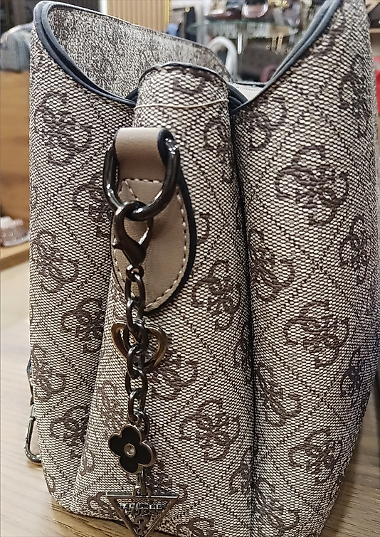 Guess Kolon Monogram Açık Kahve