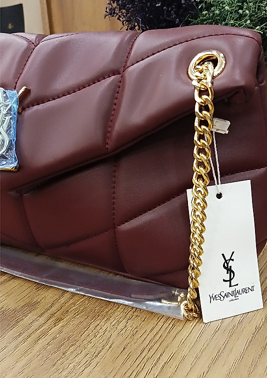 Yves Saint Laurent Puffer Bordo