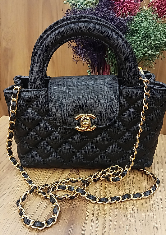 Chanel Kelly Mini Siyah Gold Detay